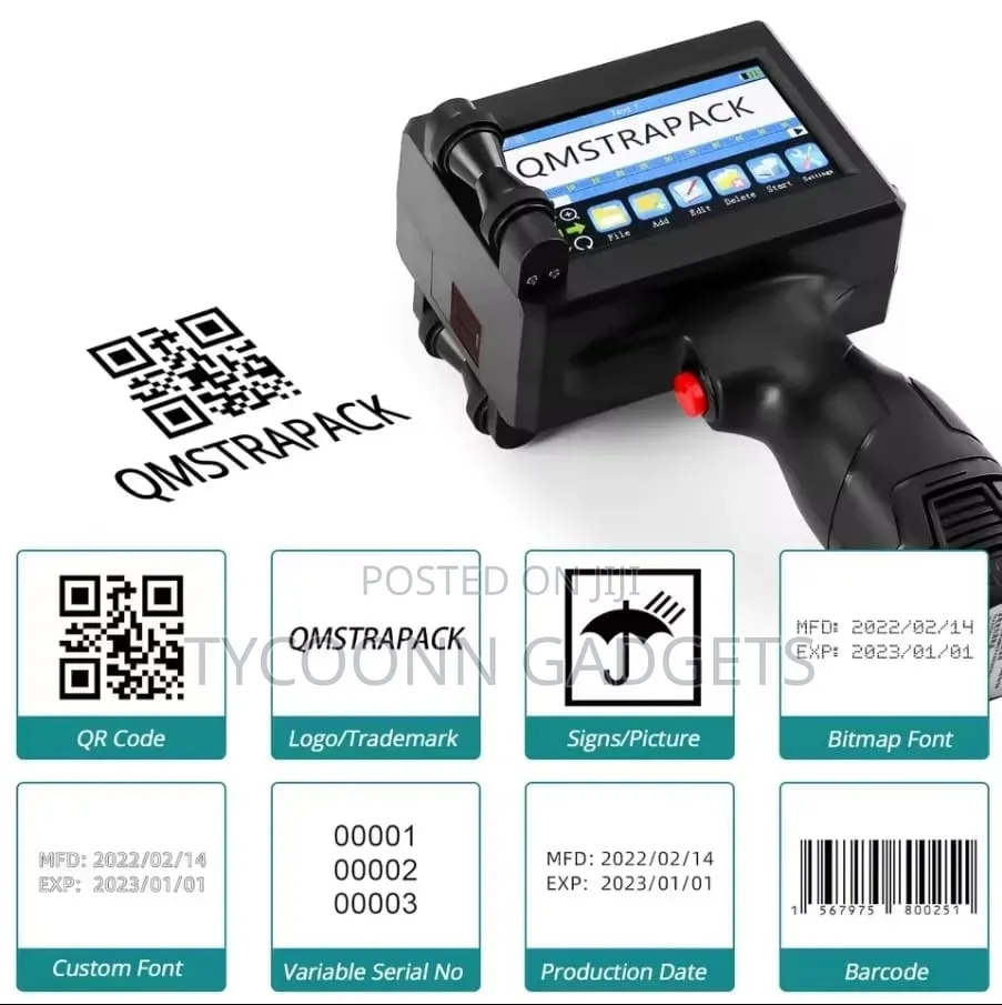 Handheld Printer, 2025 Upgrade With 72ML Quick-Drying Ink Cartridge