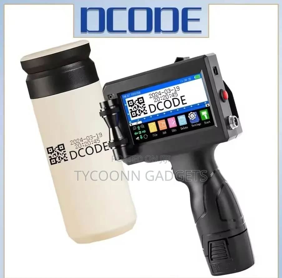 Handheld Inkjet Printer, Equipped With 42Ml Quick-Drying Ink Cartridge