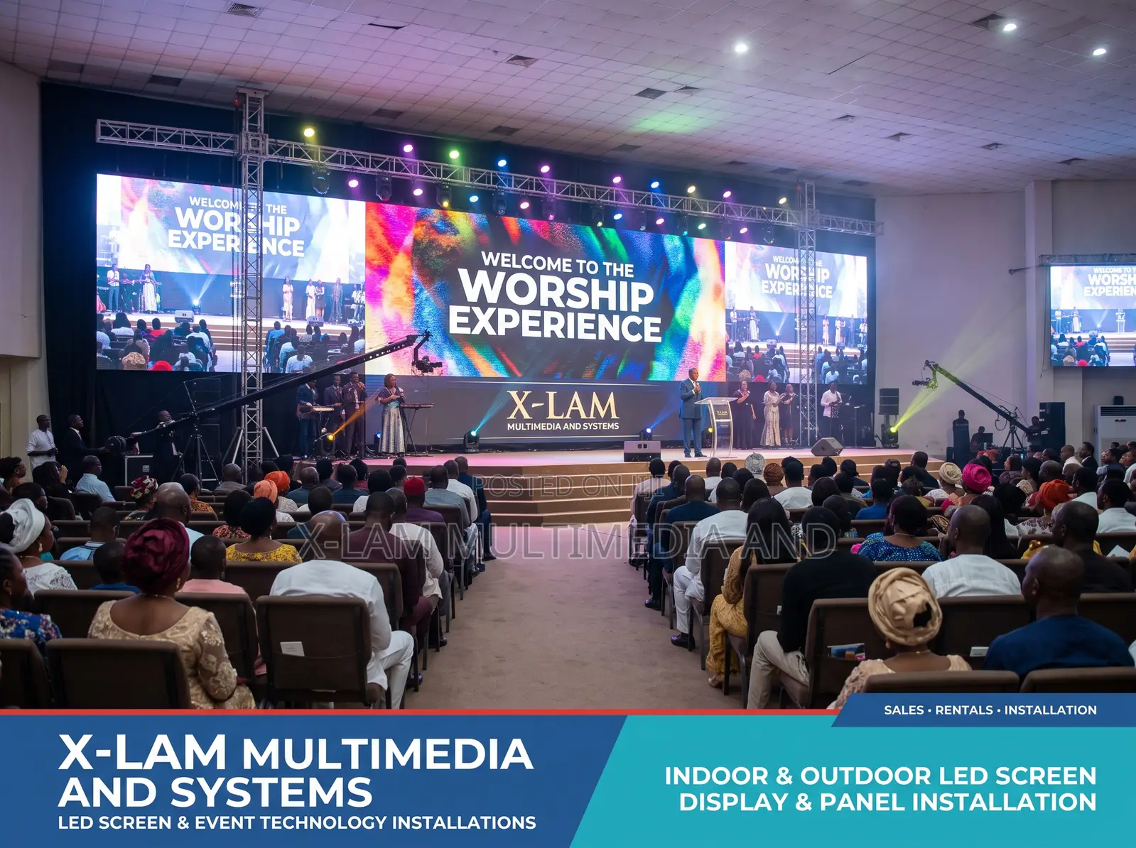 LED Video Wall for Church Sanctuary