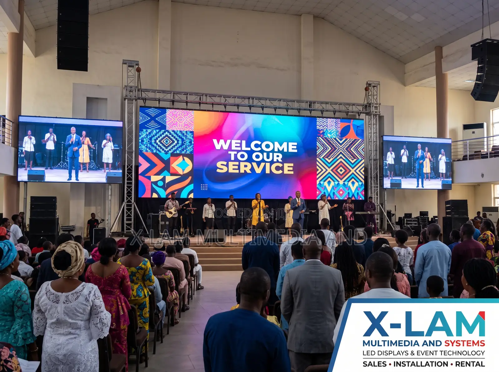 LED Video Wall for Church Sanctuary