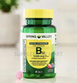 Fast-Dissolve Extra Strength Vitamin B12 5000 McG, 45 Count