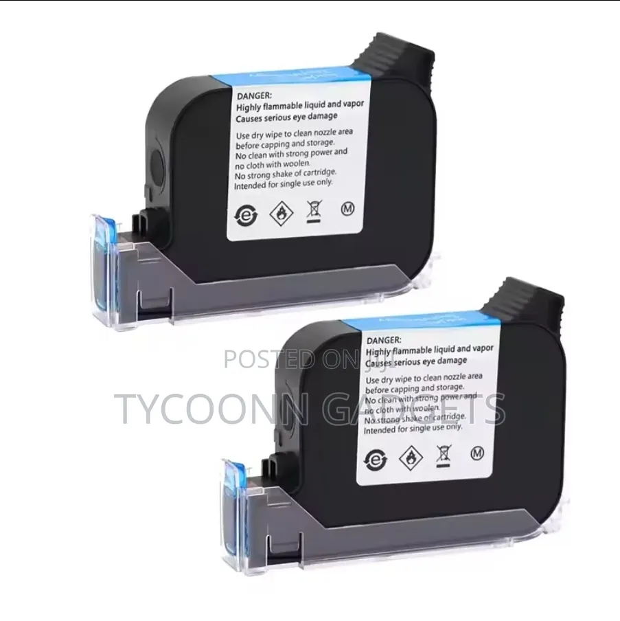 2pcs of Black Ink Cartridge for Portable Handheld Inkjet Printers