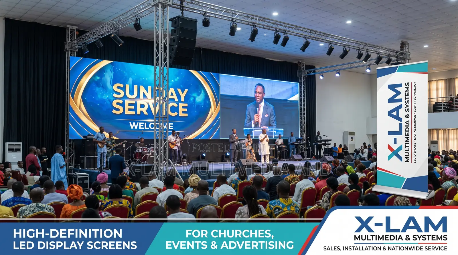 LED Screen Installation for Event Centers