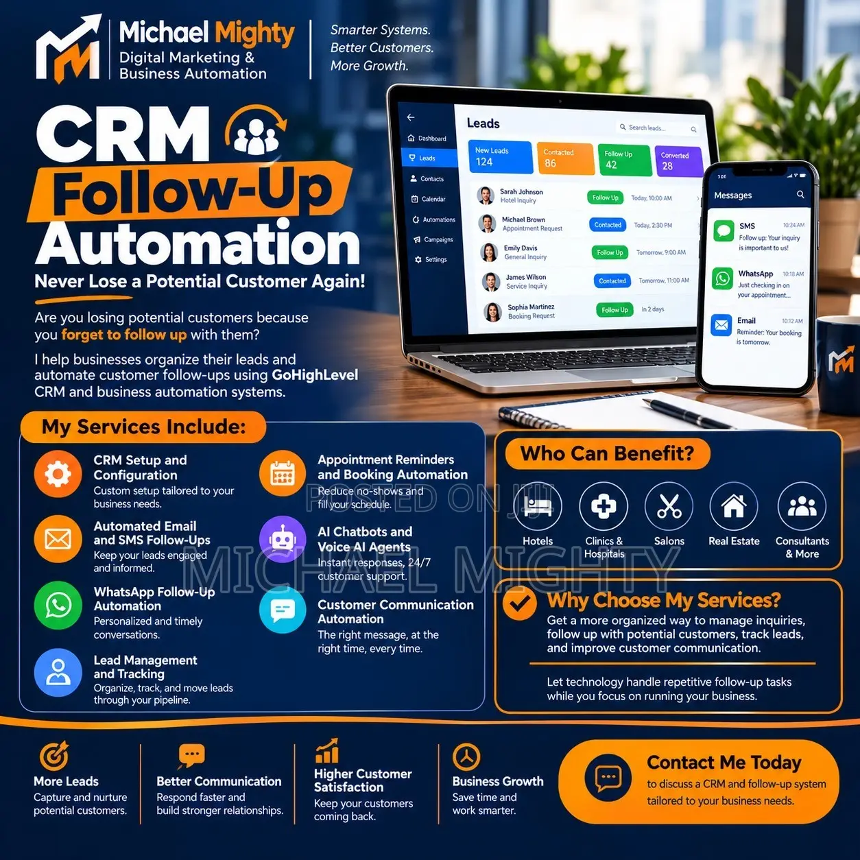 CRM Follow-Up Automation Gohighlevel CRM Setup