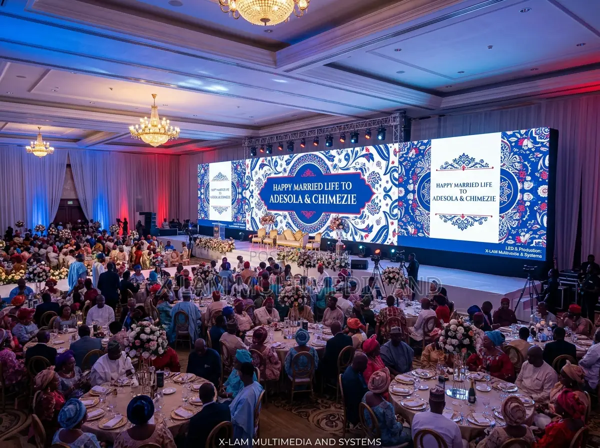 LED Screen Hire for Wedding Reception