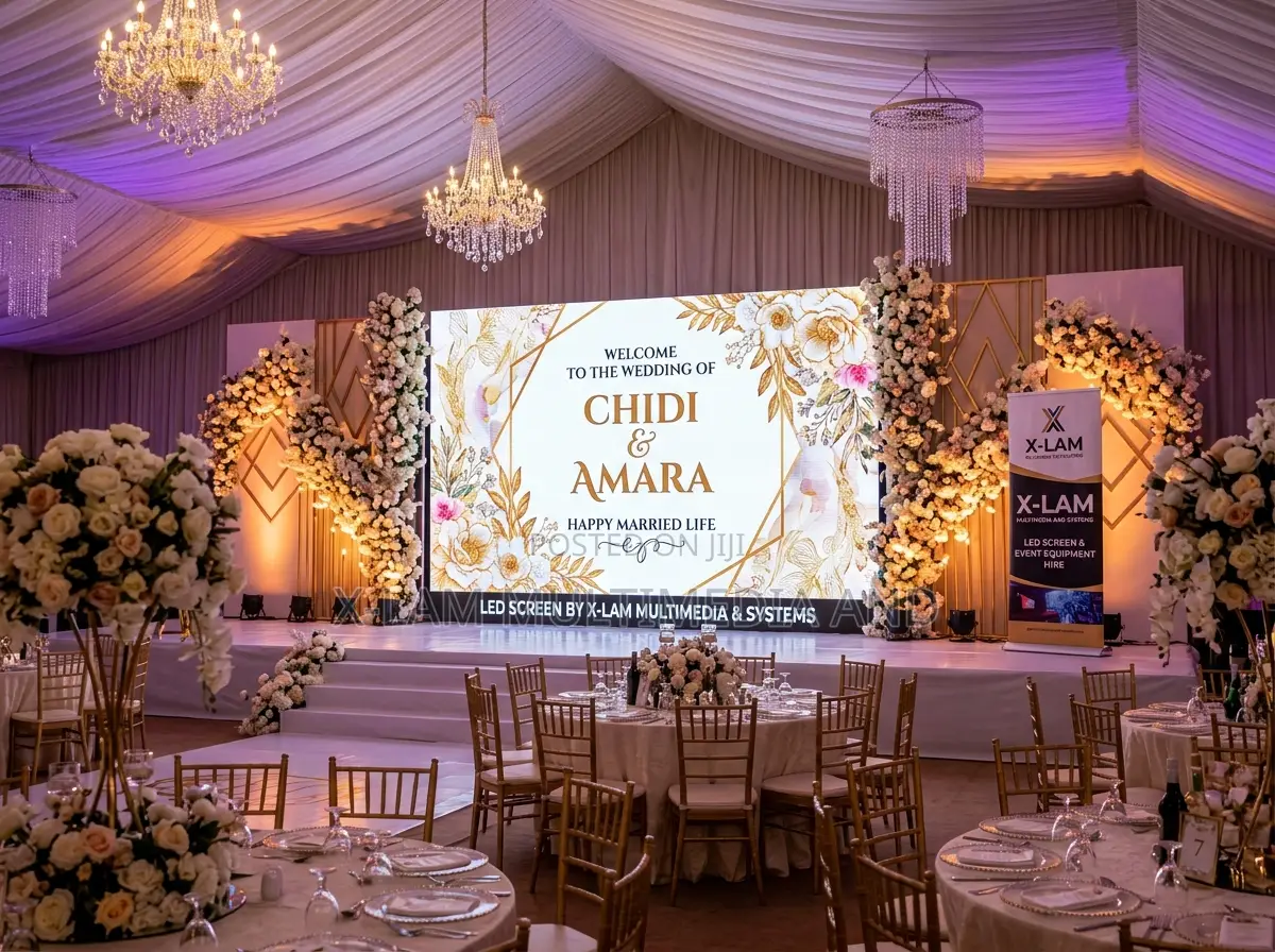 LED Screen Hire for Wedding Reception