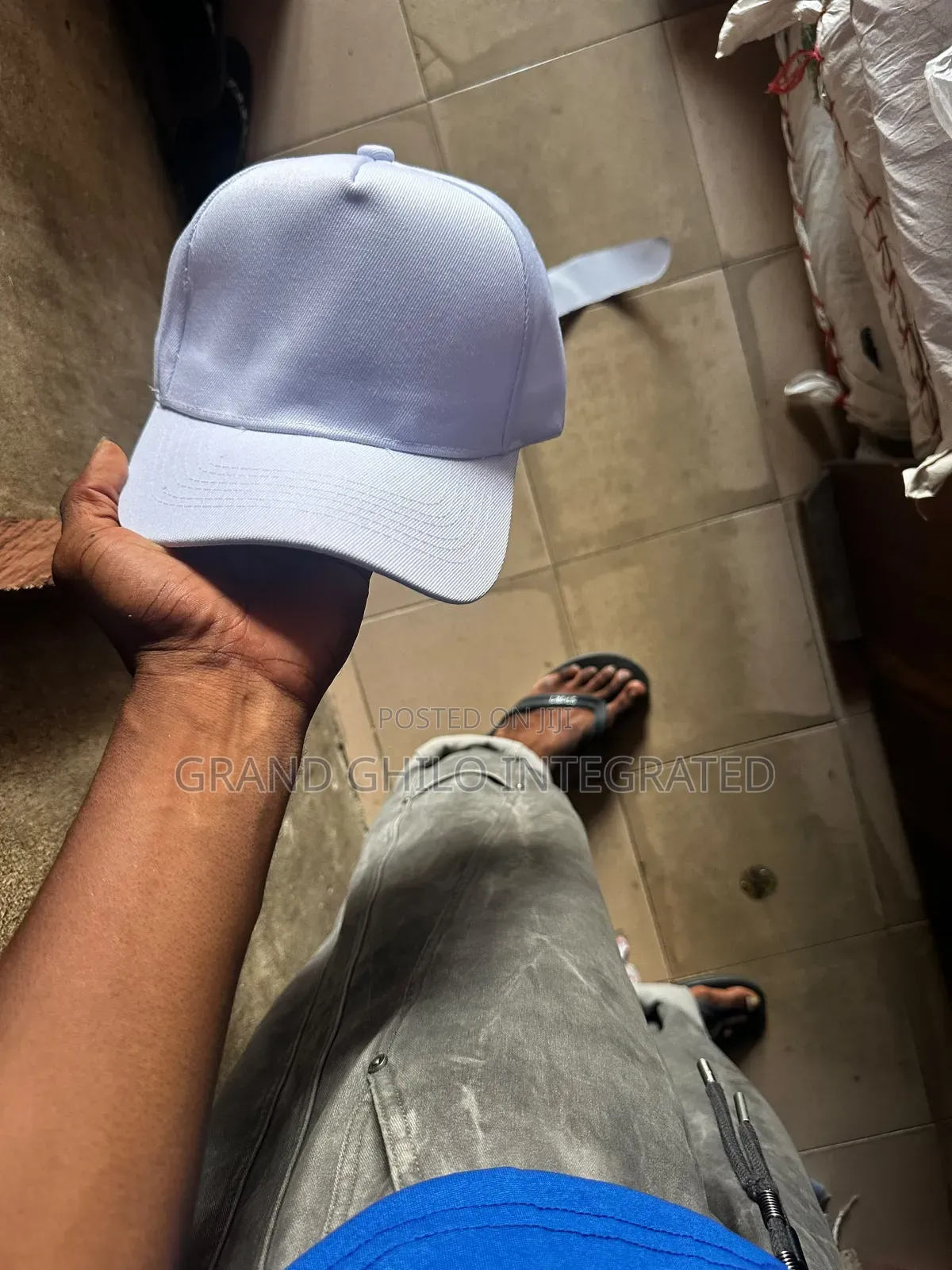 Classic White 5 Panel Face Cap