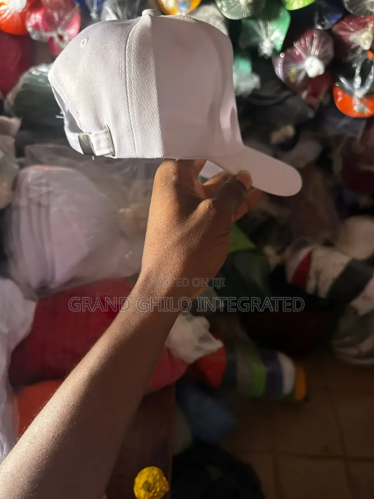 Classic White 5 Panel Face Cap