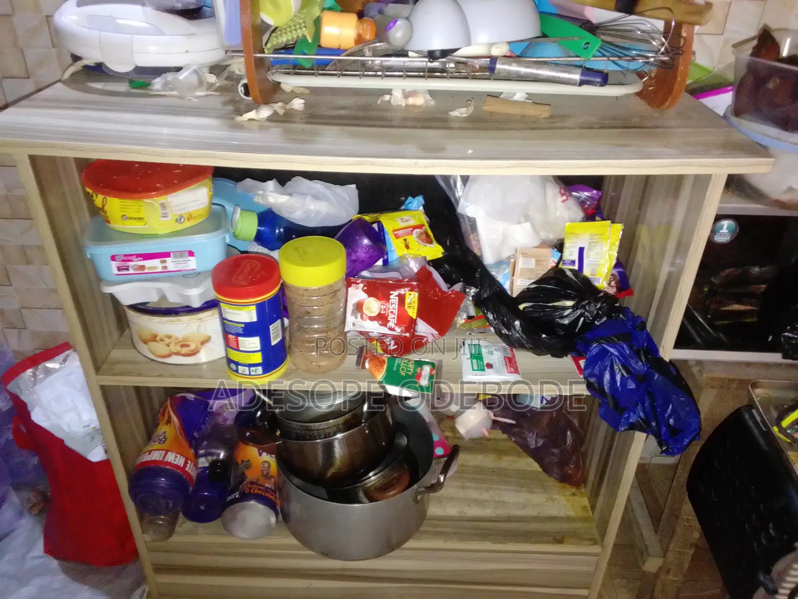 HDF Kitchen Open Cabinet