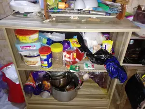 HDF Kitchen Open Cabinet