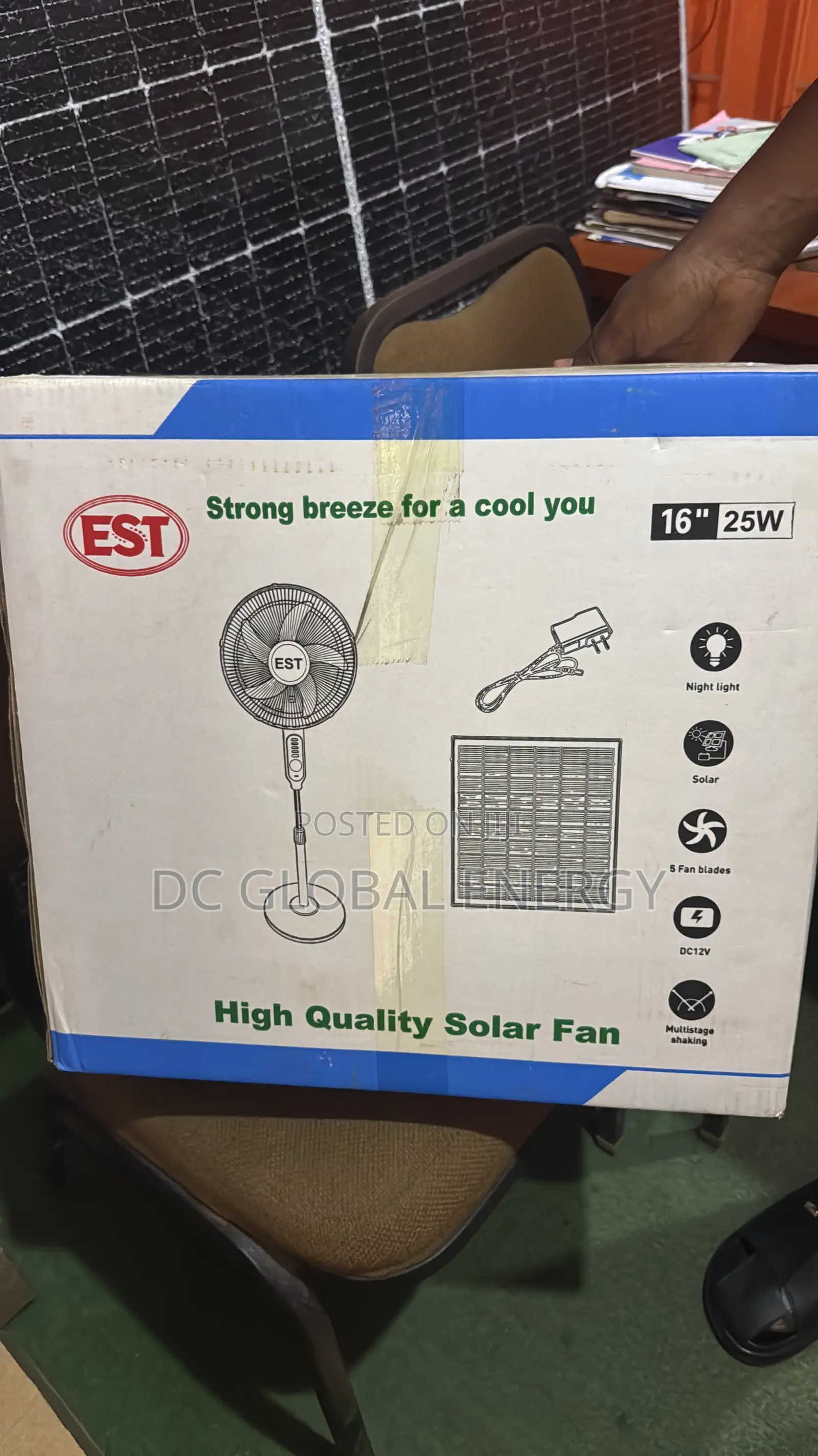 Solar DC FAN 16/18 Inches
