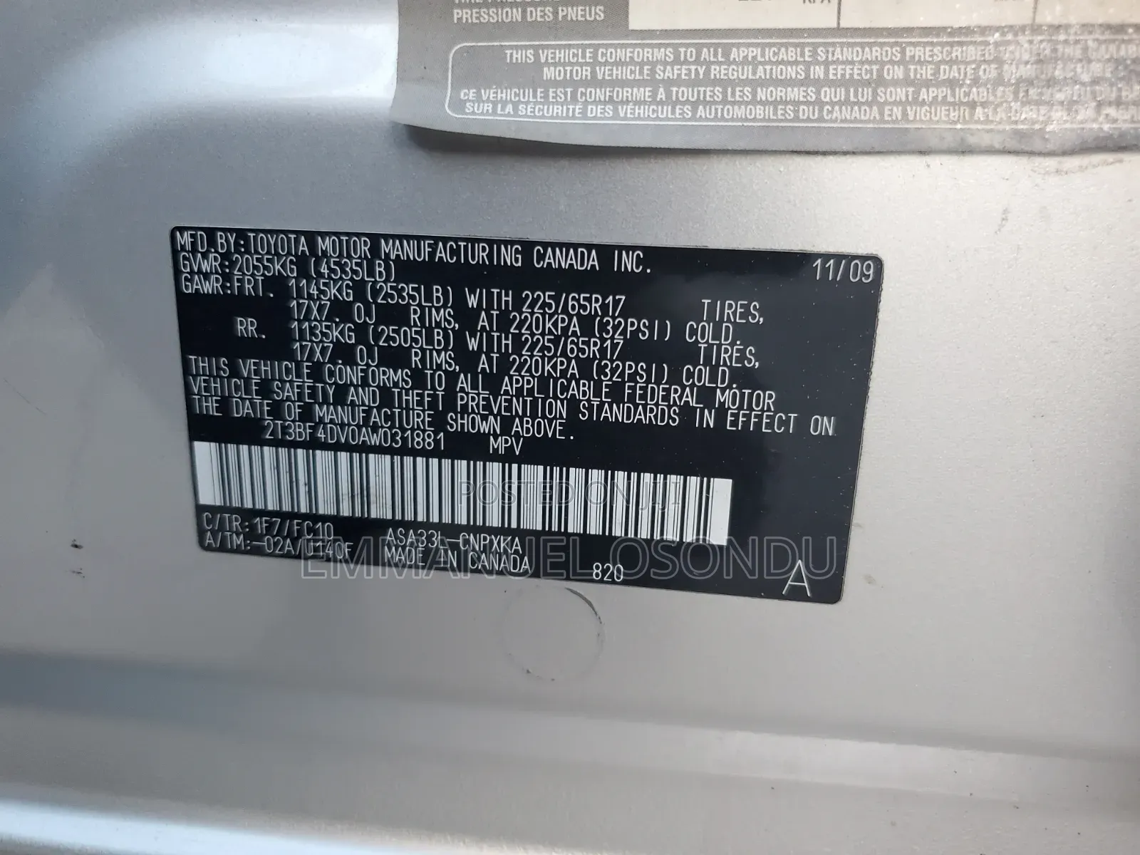 Toyota RAV4 2010 Silver