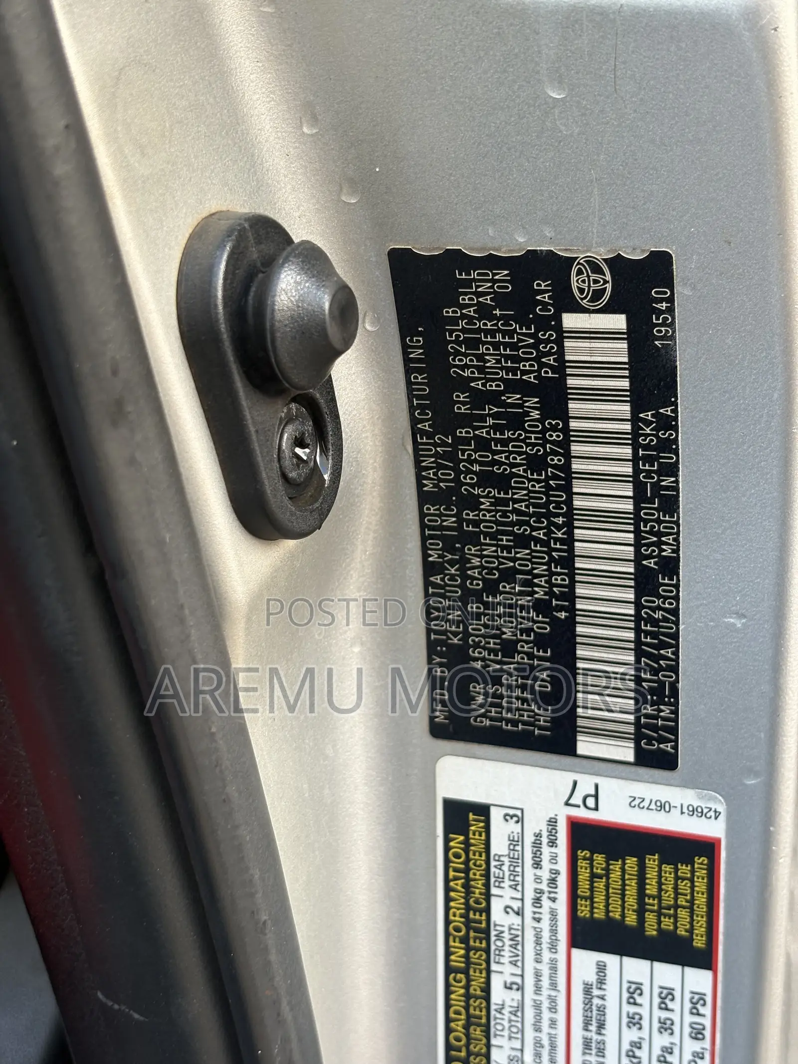 Toyota Camry 2013 Silver