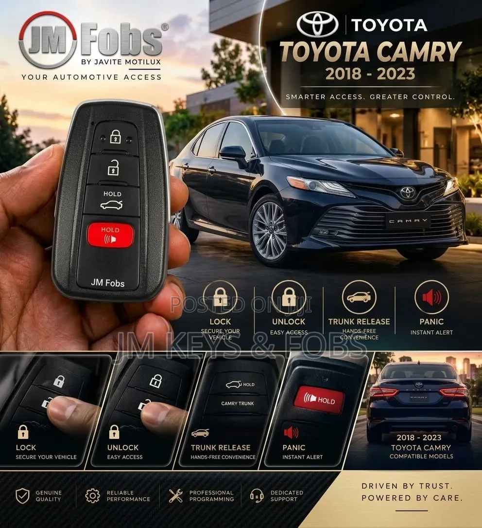 Key Programming Replacement for Toyota Camry