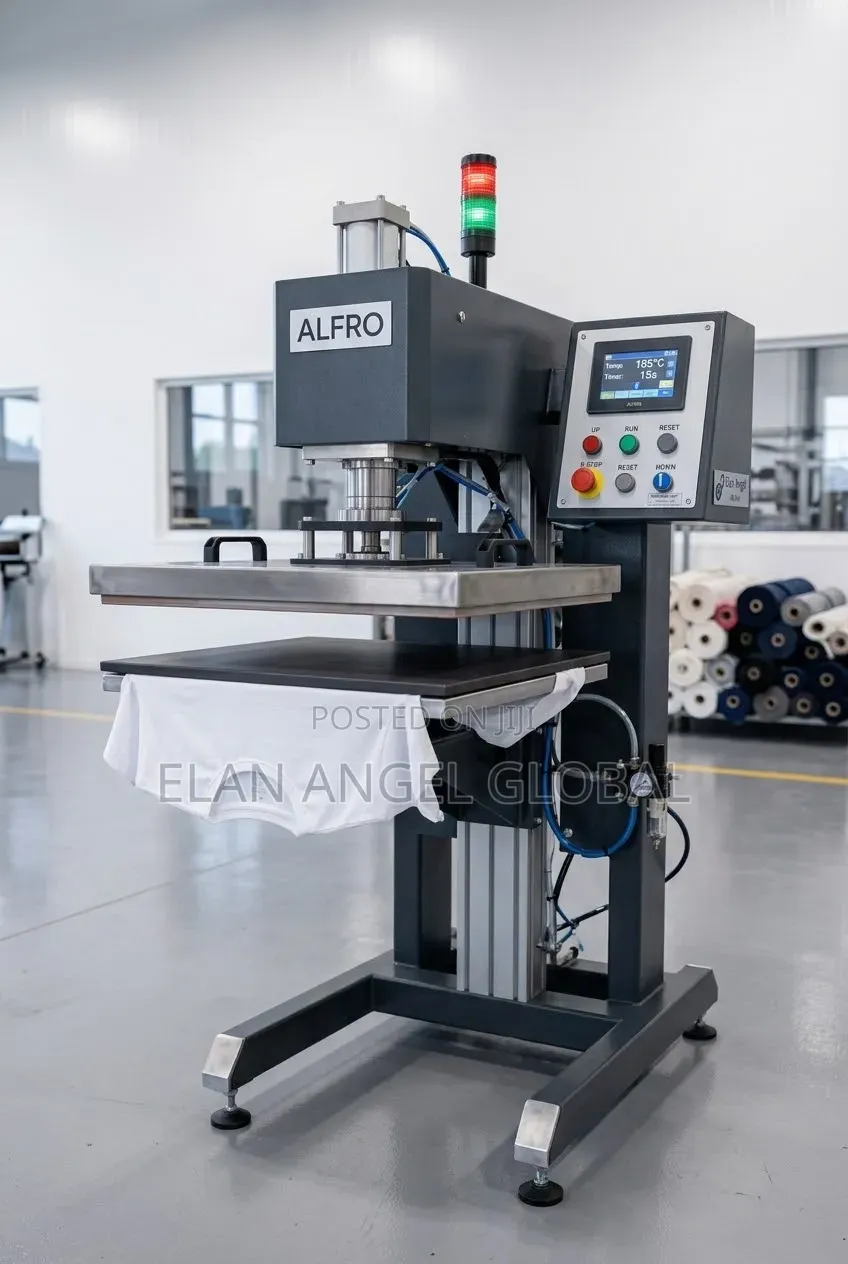 Fully Automatic Pneumatic Heat Press Machine for T-Shirts & Textiles