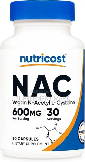 N-Acetyl-L-Cysteine (NAC), Immune, Respiratory, Liver Health, 600 Mg