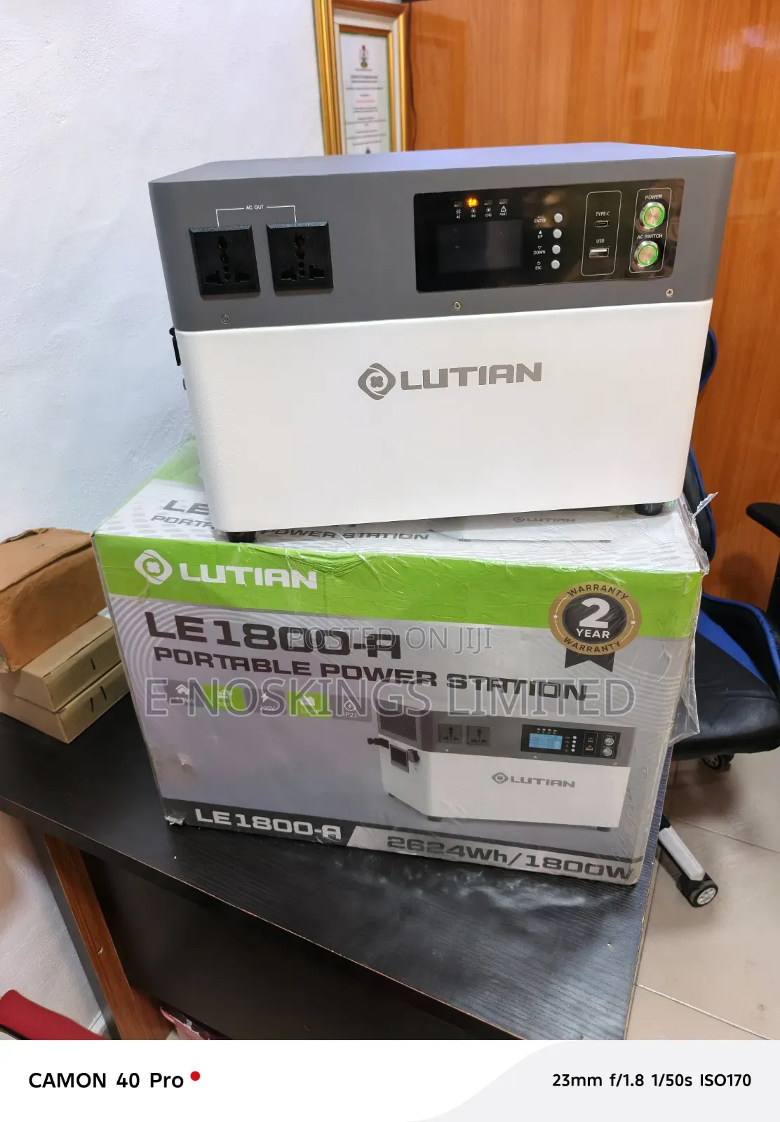 2,6kwh Solar Generation Output 1800watts