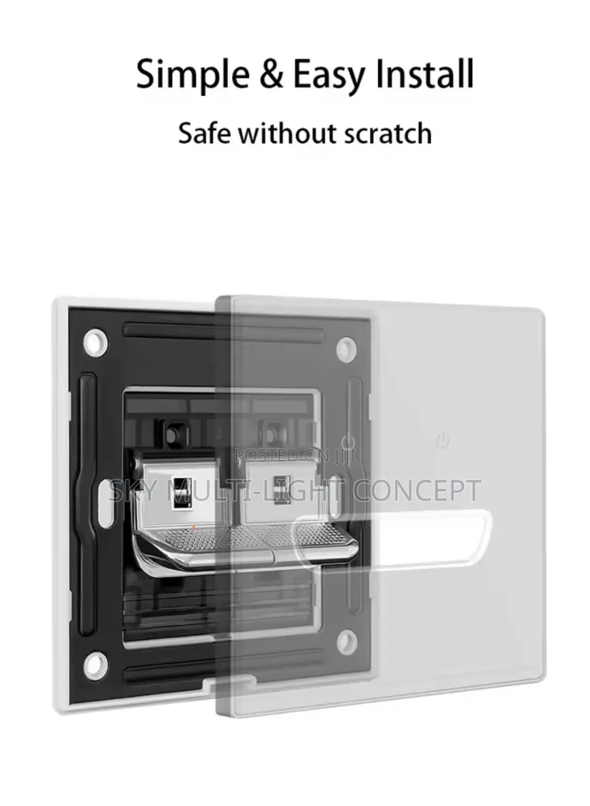 Wall Light Switch 1/2/3/4 Gang LED Indicator