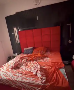 6by6 Bedframe With Wall Furniture, Bed Stand Light, DM for Full Video