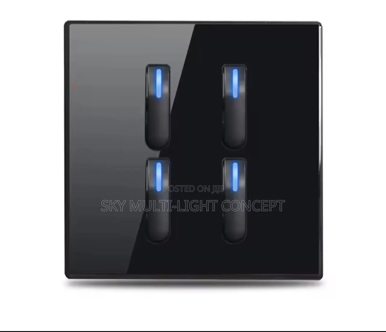 Wall Light Switch 1/2/3/4 Gang LED Indicator Piano Button