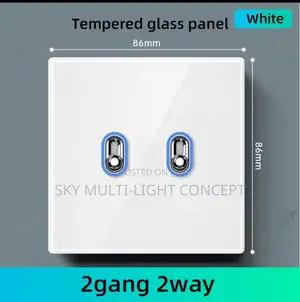 Glass Toggle Switch With Led Indicator Light