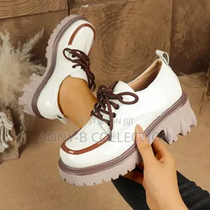Top Quality Faux Leather Ladies Loafers Shoe