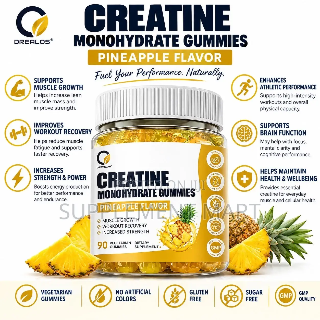 Creatine Monohydrate Gummies – Muscle Growth | Recovery & Strength