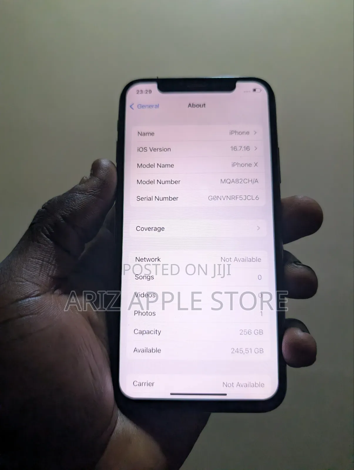Apple iPhone X 256 GB Black