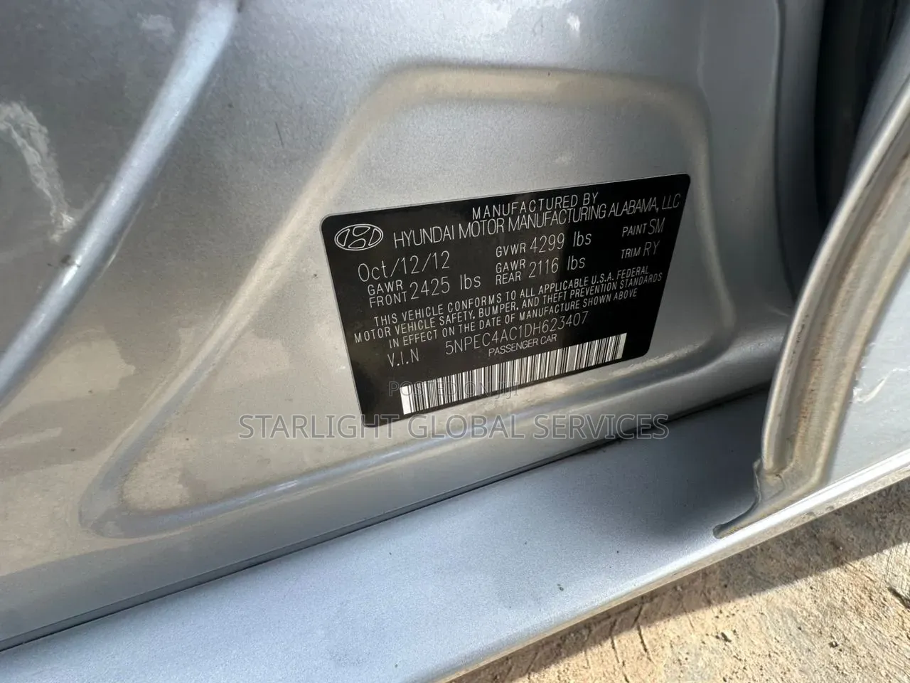 Hyundai Sonata 2013 Silver