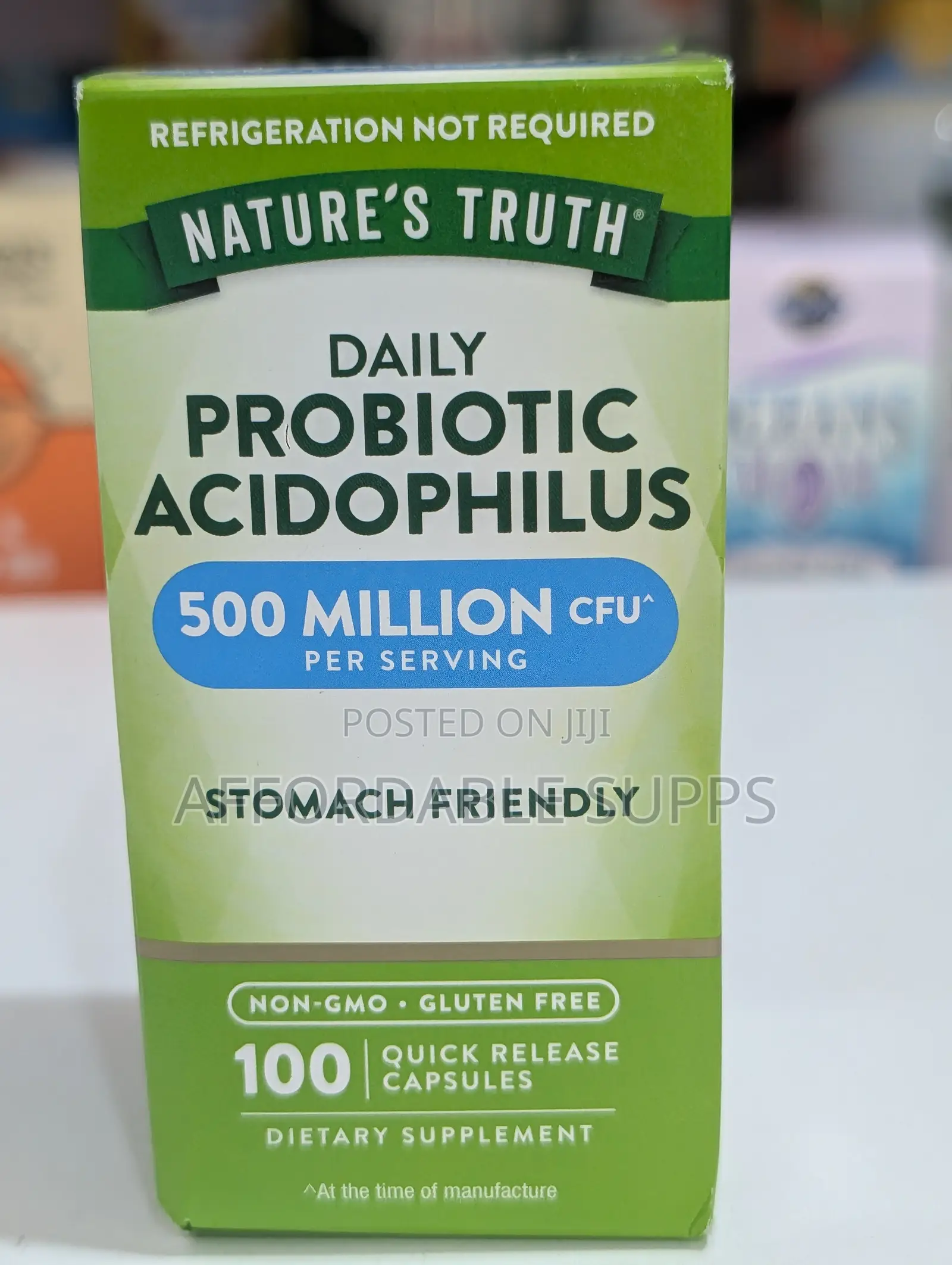 Nature's Truth Acidophilus Probiotic 500 Million CFU – 100 Capsules