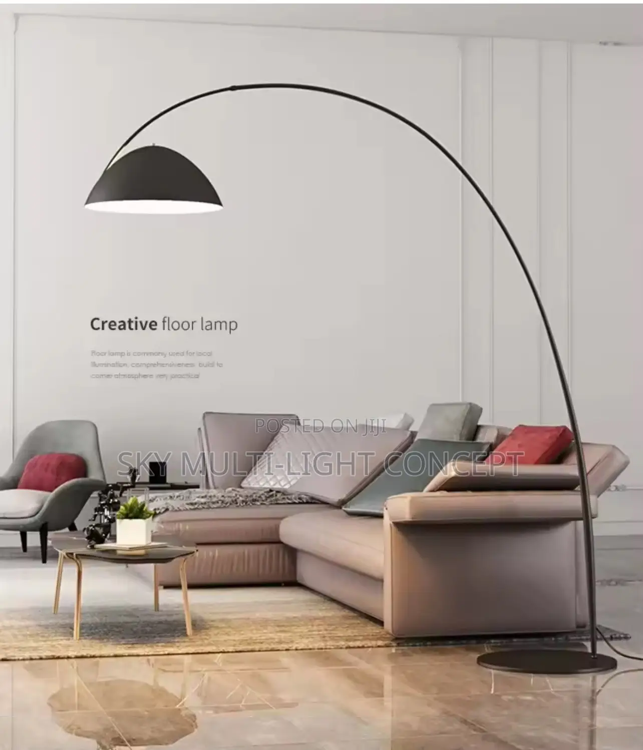 Minimalist Curved Floor Standing Lamp