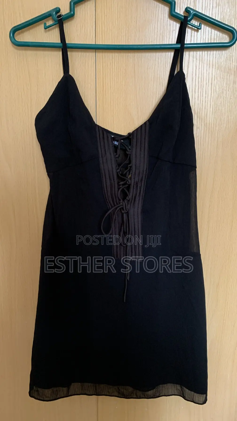 Black Mesh Gown