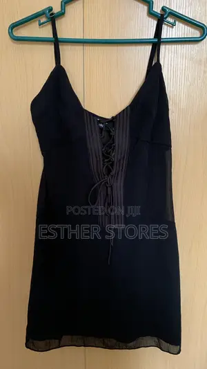 Black Mesh Gown