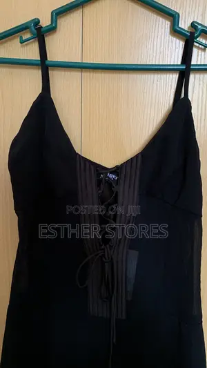 Black Mesh Gown