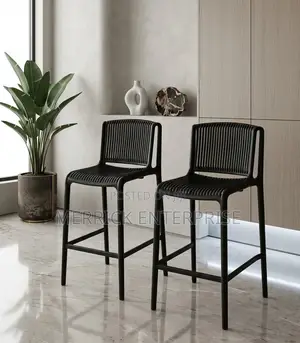 Black Counter High Bar Stools