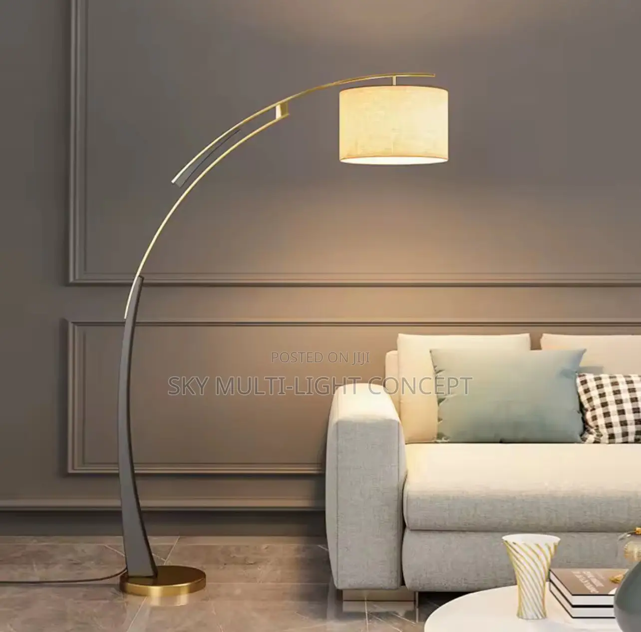 Nordic Luxury Postmodern Metal Floor Lamp