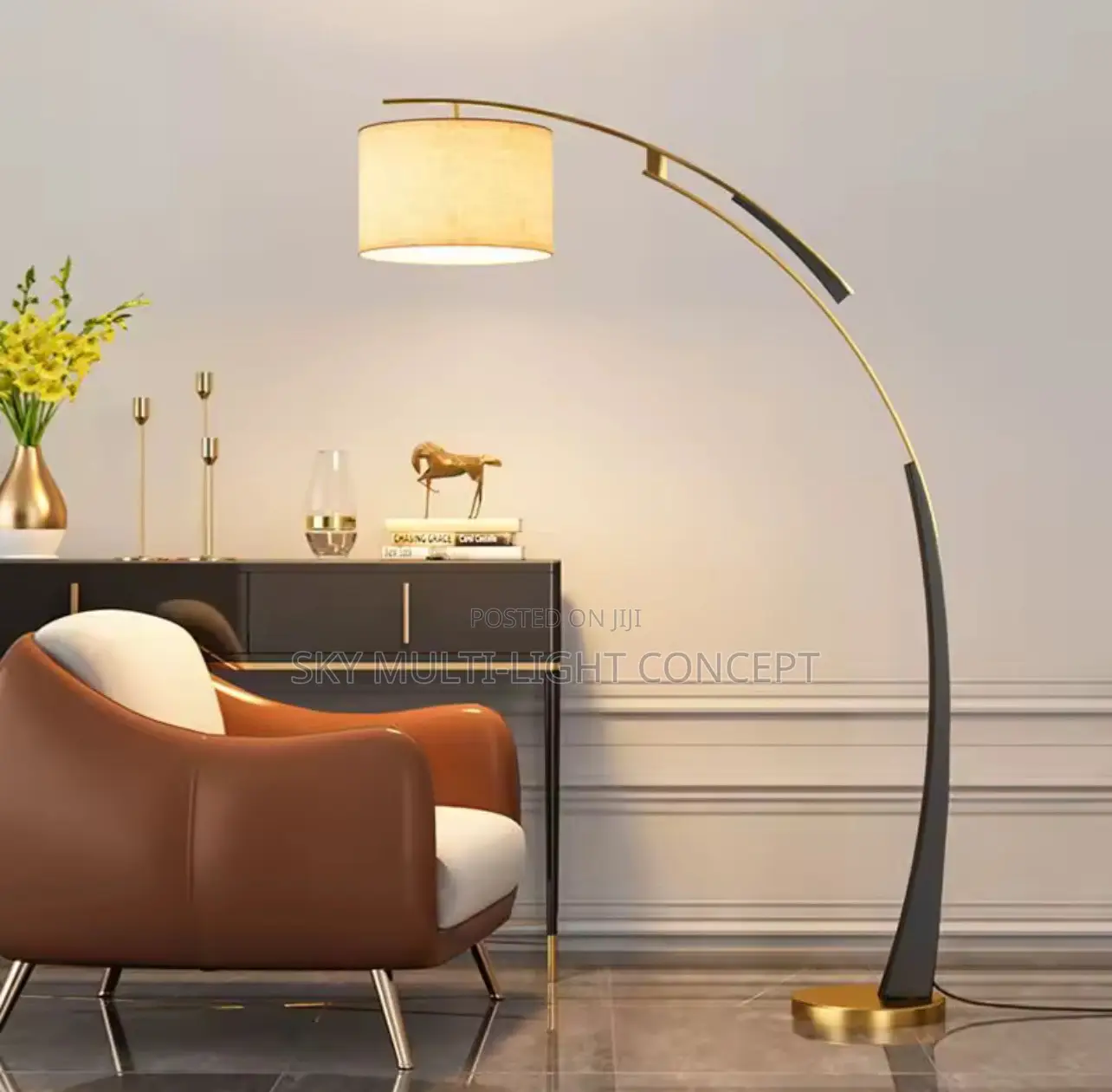 Nordic Luxury Postmodern Metal Floor Lamp