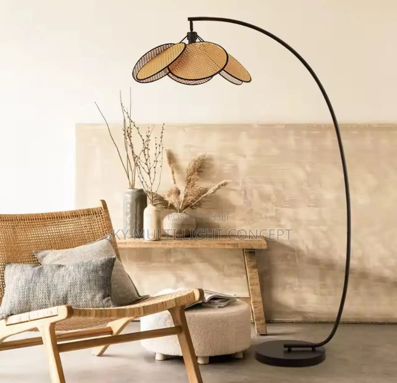 Nordic Petal Grid Floor Lamp