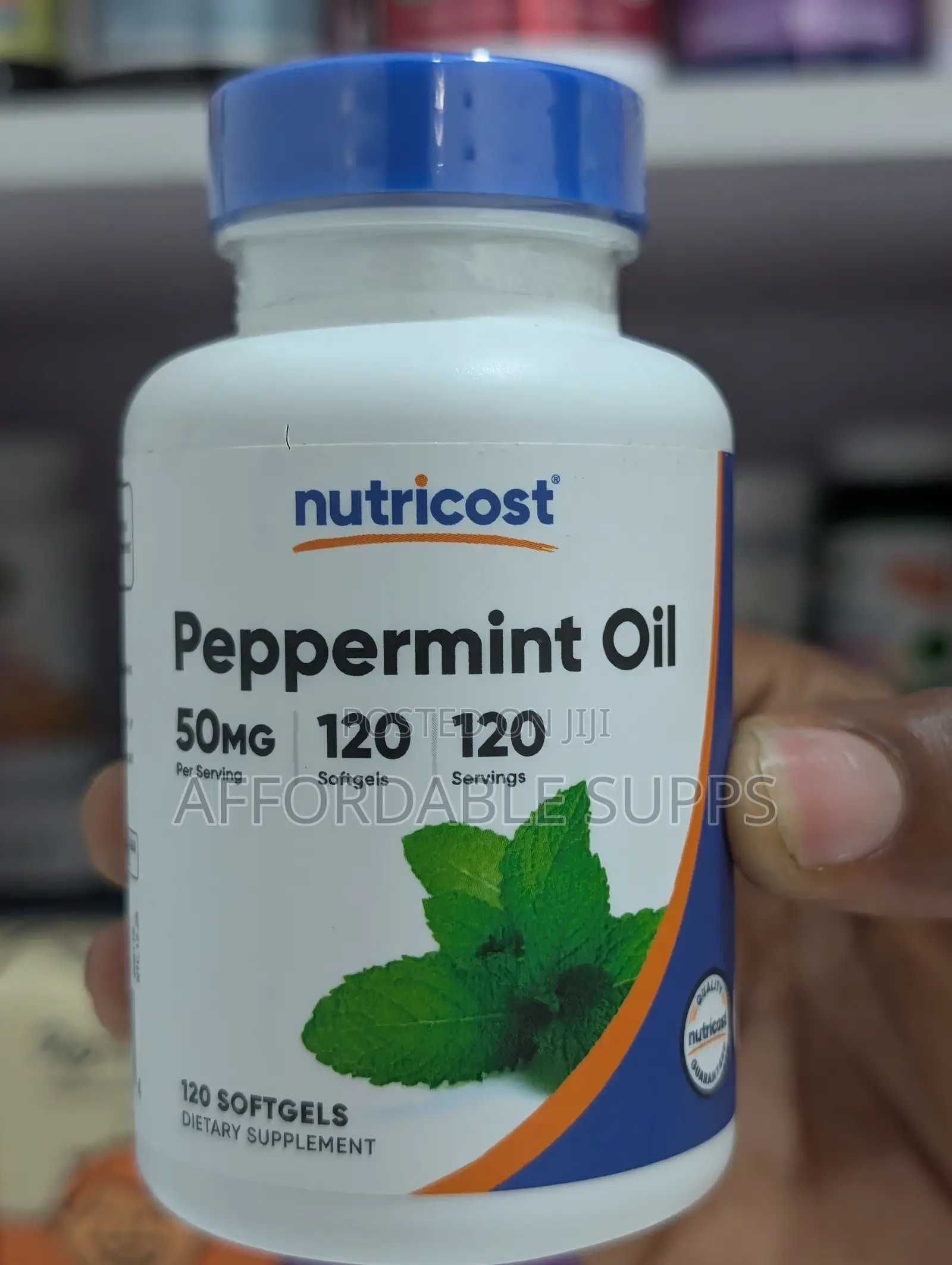 Nutricost Peppermint Oil 50mg – 120 Softgels