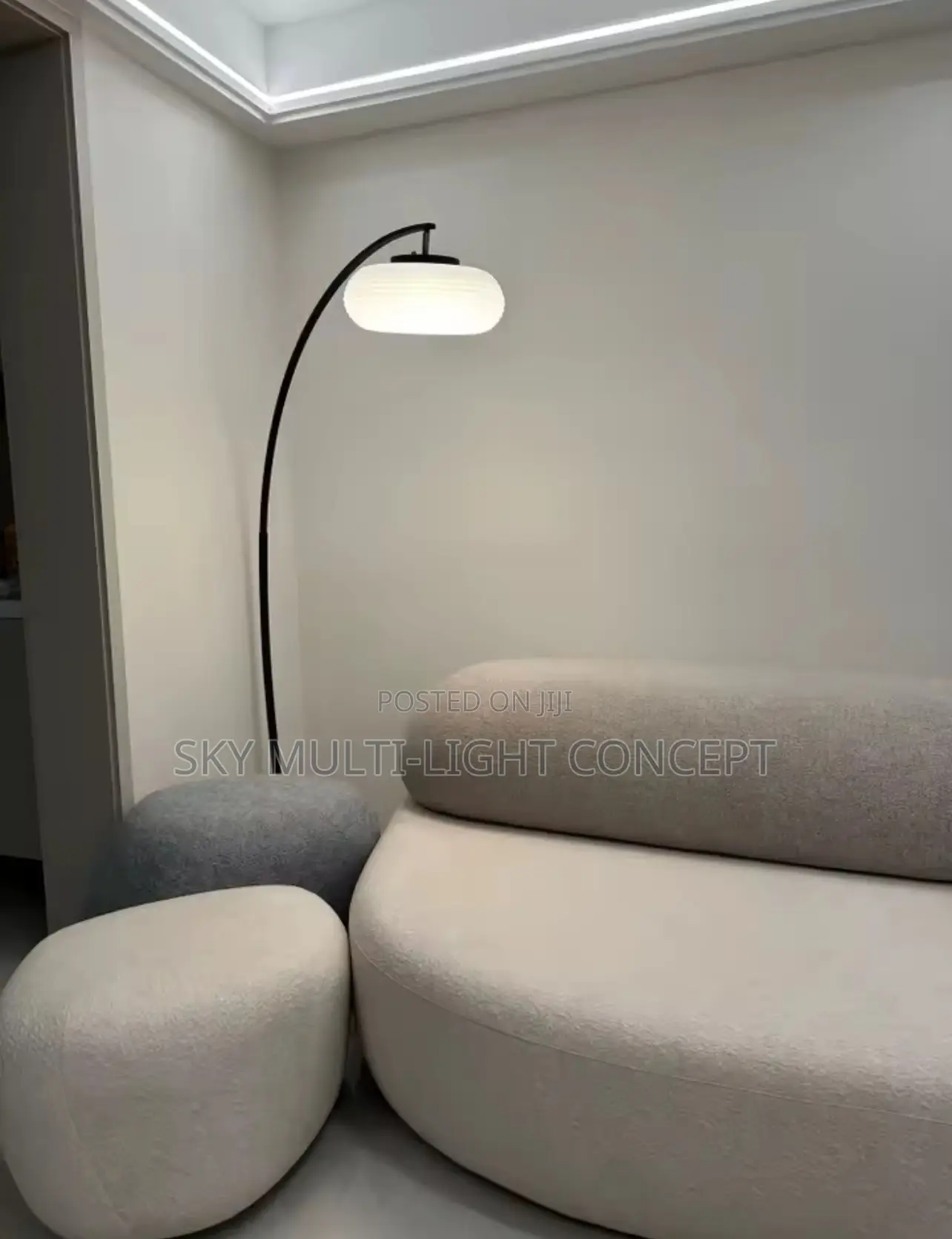 Round Fishing Light Led Floor Lamp