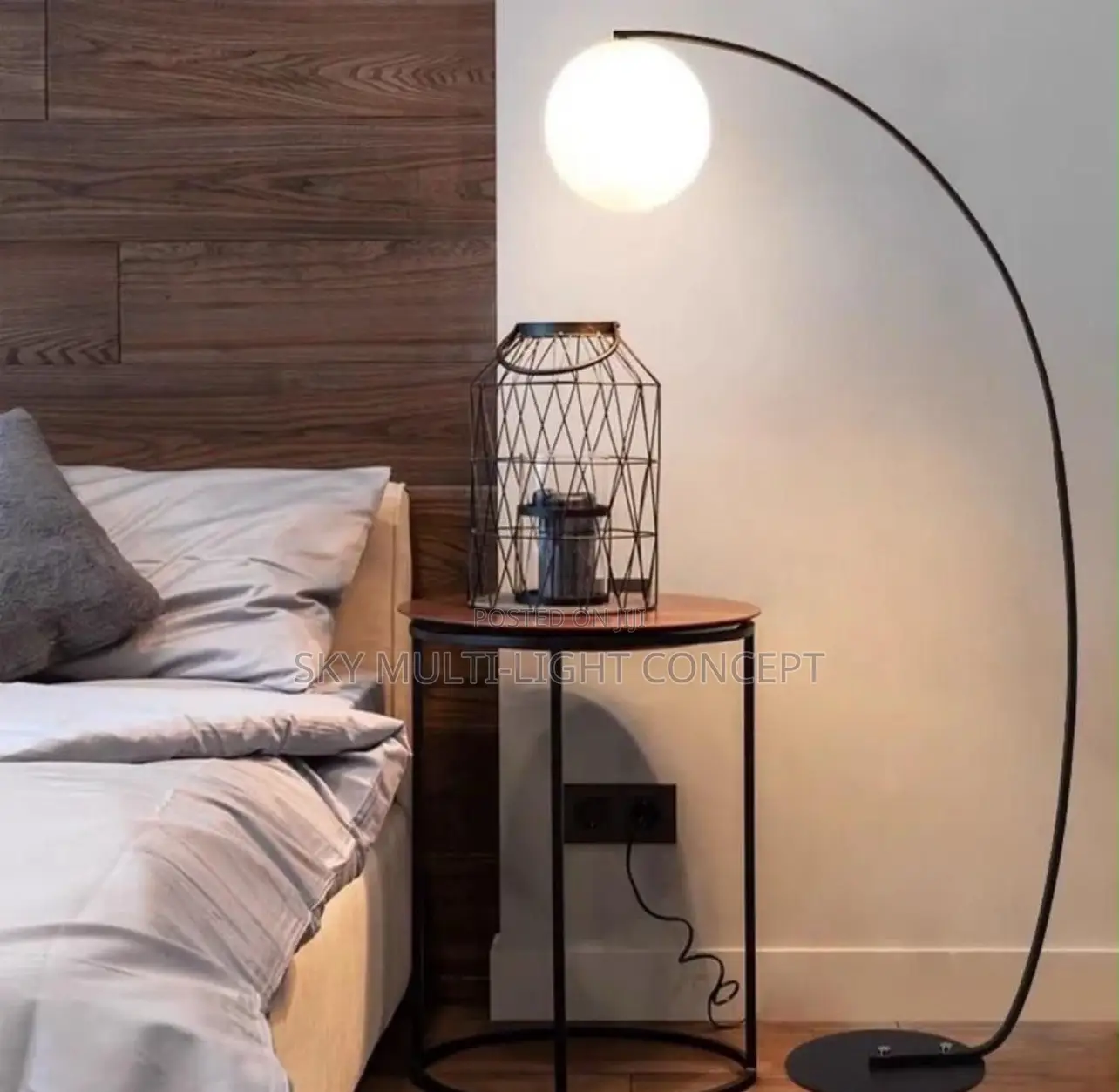 Round Fishing Light Led Floor Lamp