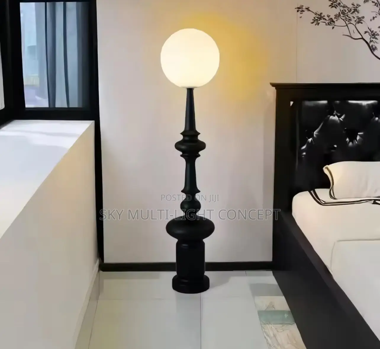 Roman Column Retro Style Chess Shaped Floor Lamp