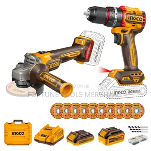 Ingco 2 in 1 Grinder and Drill Combo