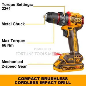 Ingco 2 in 1 Grinder and Drill Combo