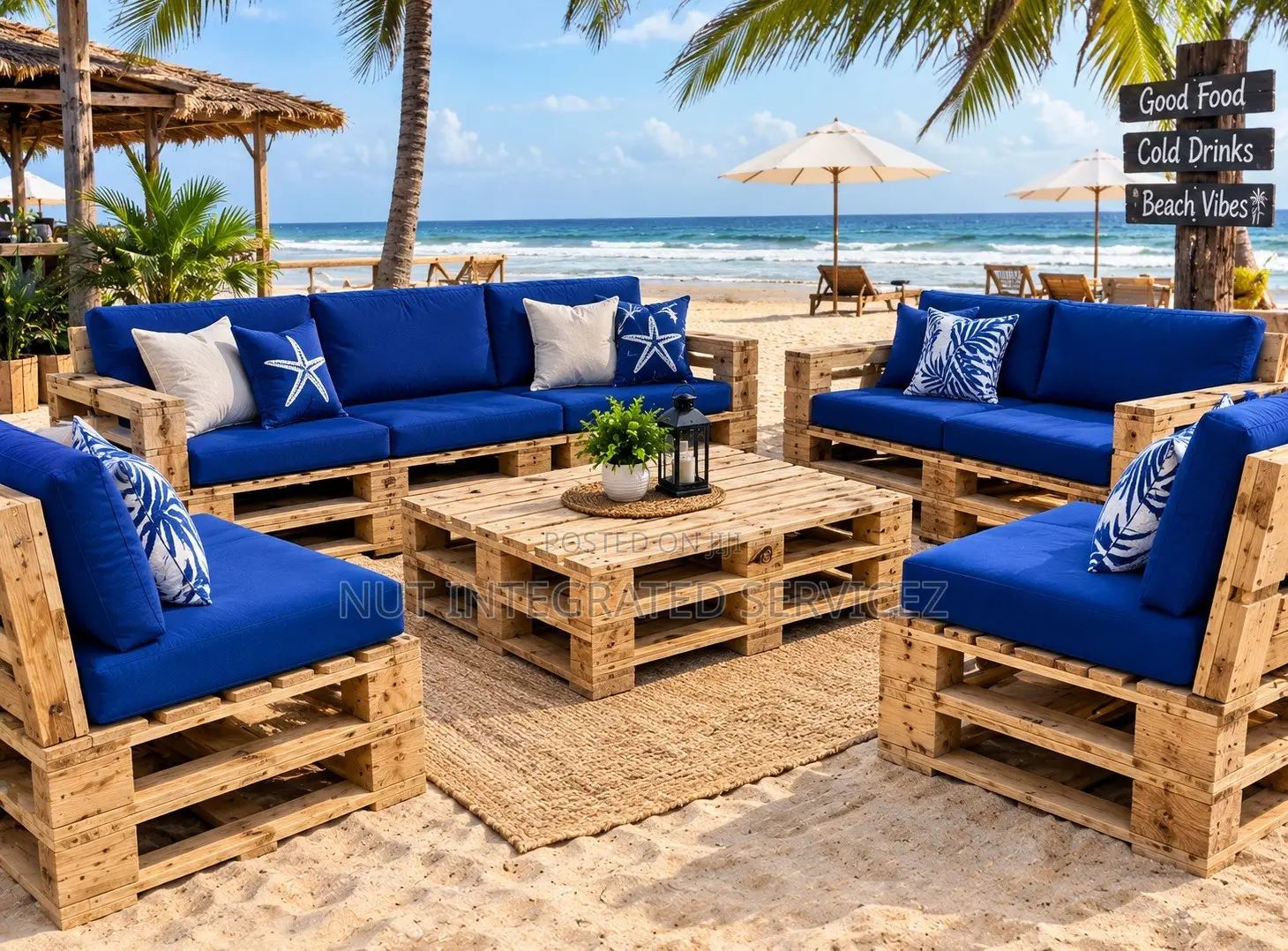 Outdoor Lounge Pallet Sofas