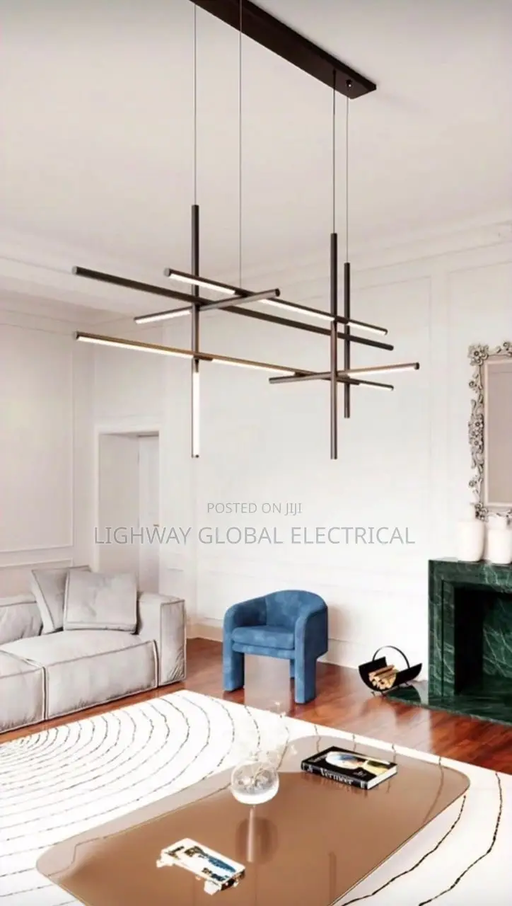 Ab Custom Geometric Square Long Combination Acrlic Modern Chandelier