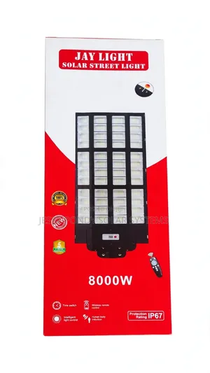 Jay Light Solar Street Light – 8000w – Ip67