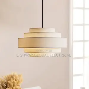 High End Nordic Fabric Wabi Sabi Decor Led Chanderlier