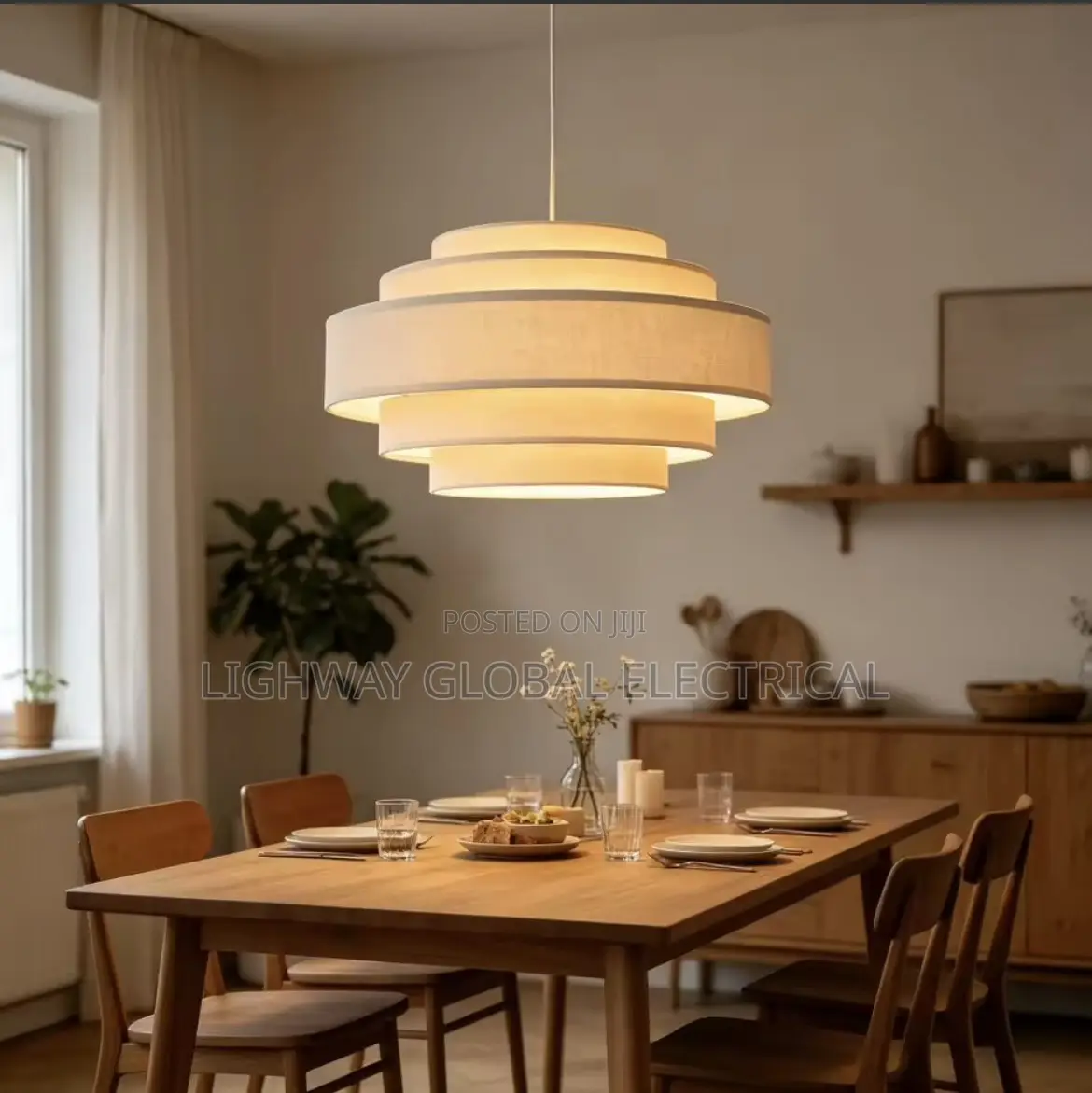 High End Nordic Fabric Wabi Sabi Decor Led Chanderlier