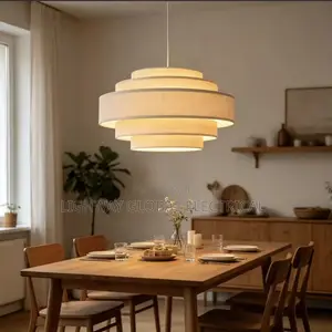High End Nordic Fabric Wabi Sabi Decor Led Chanderlier